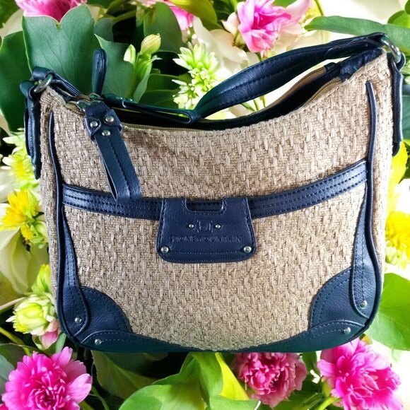 Stone Mountain Beige & Gray Crossbody Purse Shoulder Bag 11375 - Picture 3 of 8